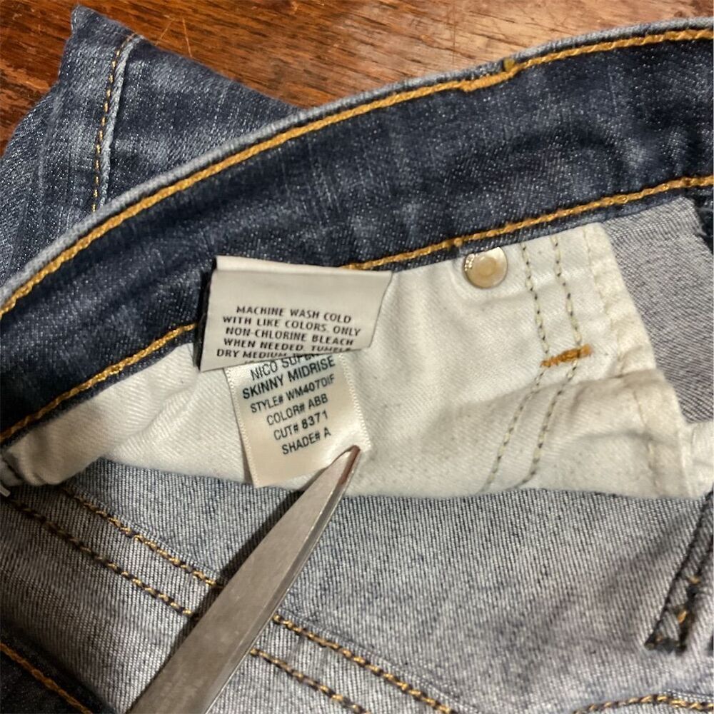 Hudson Nico Midrise Super Skinny Dark Wash Oracle Jeans Women's Size 25​​ - Picture 7 of 8